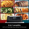 DZ401 Foodi 10 Quart 6-in-1 DualZone XL 2-Basket Air Fryer with 2 Independent Frying Baskets, Match Cook & Smart Finish to Roast, Broil, Dehydrate for Quick, Easy Family-Sized Meals, Grey