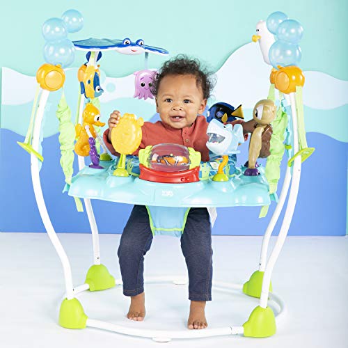 7ccc1e4e6a8c45f2bdbff07db677f521 Bright Starts Baby Finding Nemo Sea of Activities Baby Activity Center Jumper