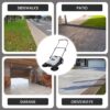 Walk-Behind Outdoor Hand Push Floor Sweeper - 5.25 Gallon Capacity - 25.5" Sweeping Width - Sweeps up to 27,900 ft² / Hour, Grey