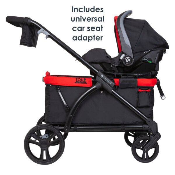 Baby Trend Tour 2-in-1 Stroller Wagon - Mars Red - Red