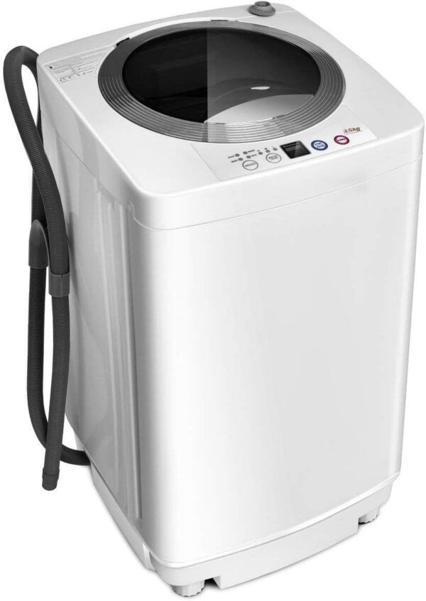 7d64cecd3e234659b305e957b4c254c4 Portable Washing Machine, Full Automatic Washer and Dryer Combo, with Built-in Pump Drain 8 LBS Capacity Compact Laundry Washer Spin Dryer for Apartment RV Dorm