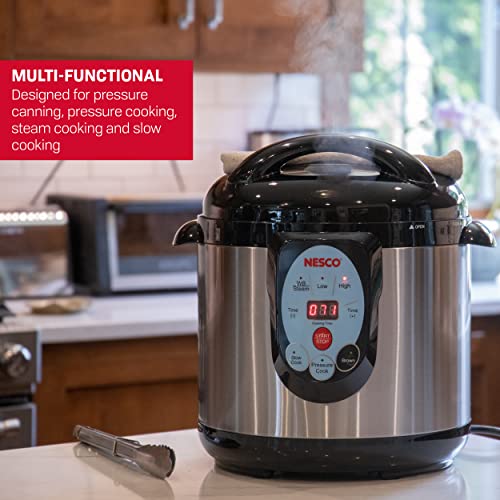 7db3e8160ba04fb2b71b2d768f648afb NESCO NPC-9 Smart Electric Pressure Cooker and Canner, 9.5 Quart, Stainless Steel