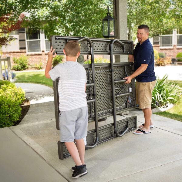 Lifetime 6 Foot Folding Picnic Table, Brown, 60105
