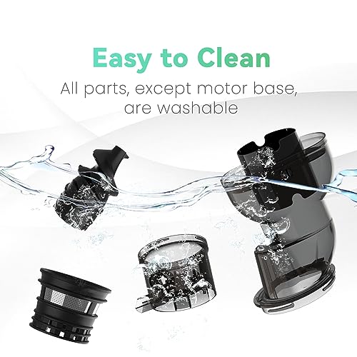 7dfae09eed5b4091b8240955eae3d993 Masticating Juicer, 300W Professional Slow Juicer with 3.5-inch Large Feed Chute