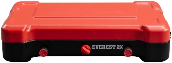 7e455eca153e41d3aa2c19eaa65715ce Camp Chef Mountain Series Everest 2X - High Output Two-Burner Camp Stove - Lid Doubles as Windscreen - Portable Cooking Stove - For Outdoor Cooking - 20,000 BTU Burners - 215 Sq In Cooking Area