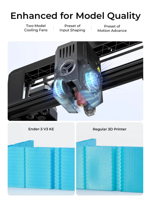 7f2928e4acda476eb3930d5386a2f8dd Creality Ender-3 V3 KE 3D Printer, 500 mm/s High-Speed