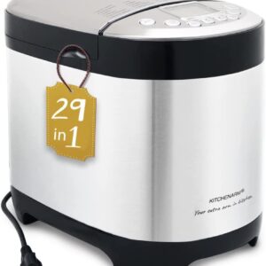 KITCHENARM 29-in-1 SMART Bread Machine with Gluten Free Setting Bread Maker Machine