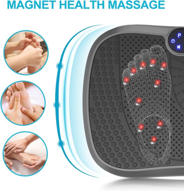 7ff38eb5bcf64425b9908656989edcbb Vibration Plate Fitness Platform Exercise Machine Vibrating Lymphatic Drainage Shaking Full Body Shaker Workout Vibrate Stand Shake Board Sport Gym for Weight Loss Fat Burner for Women Men
