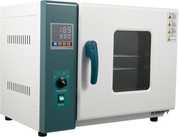 802aa5d6b91c4ce28e46272d3cba5584 110V 1000W Horizontal Electric Blast Drying Oven 45L/12Gal Lab Forced Air Convection Drying Oven with Intelligent Temperature Controller for Industrial, Schools, Research Institutes