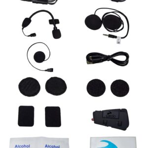 Cardo Spirit HD Motorcycle Bluetooth Communication Headset - Black, Single Pack
