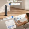 Dreo Tower Fan for Bedroom, 25ft/s Smart Standing Fans, 90° Oscillating Floor Fan with 4 Modes, 4 Speeds, 8H Timer, 28dB, Bladeless, Remote, 28 dB, Works with WiFi Voice Control