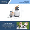 Bestway Oval Above Ground Pool Set (10' x 6'7" x 33")| Includes Filter Pump & ChemConnect Dispenser