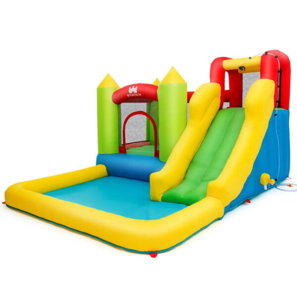 81482b8876764348bfd93e320fa6047c CIPACHO Outdoor Inflatable Bounce House with 480 W Blower, Kids Bounce House for 5-10