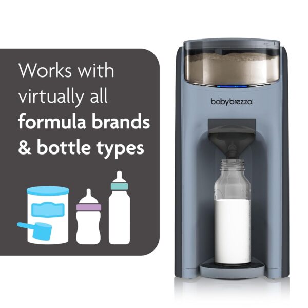 819482e6f0854205be99db169e62f8ee New and Improved Formula Pro Advanced Formula Dispenser Machine - Automatically Mix a Warm Formula Bottle Instantly - Easily Make Bottle with Automatic Powder Blending, Slate