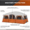 CORE Straight Wall Cabin Tents | 10 Person / 11 Person / 12 Person Large Multi Room Family Tents for Car Camping & Outdoor Adventures