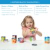 Melissa & Doug Grocery Cans Play Food Kitchen Accessory - 10 Stackable Cans With Removable Lids