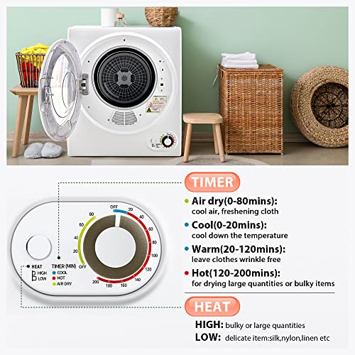 8235871a060b432680d775f2571ba5e5 Portable Clothes Dryer 850W, 1.5 cu.ft, Compact & Quiet, Wall-Mountable, ETL Certified, Ideal for Small Spaces