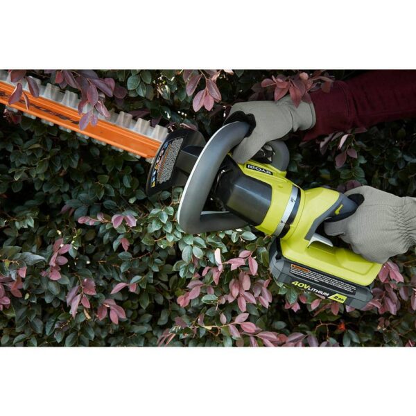 40V 24 in. Cordless Battery Hedge Trimmer with 2.0 Ah Battery and Charger RY40620