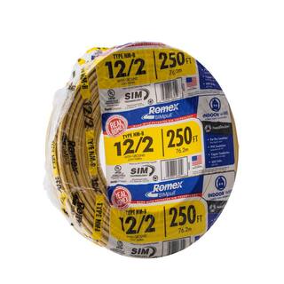 82469674c788492f8ac4850cd0852ac9 Southwire 250 ft. 122 Solid Romex SIMpull CU NM-B WG Wire 28828269