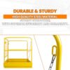 KUAFU 36x36 Forklift Safety Cage Heavy Duty Steel Forklift Man Basket 1200 LBS