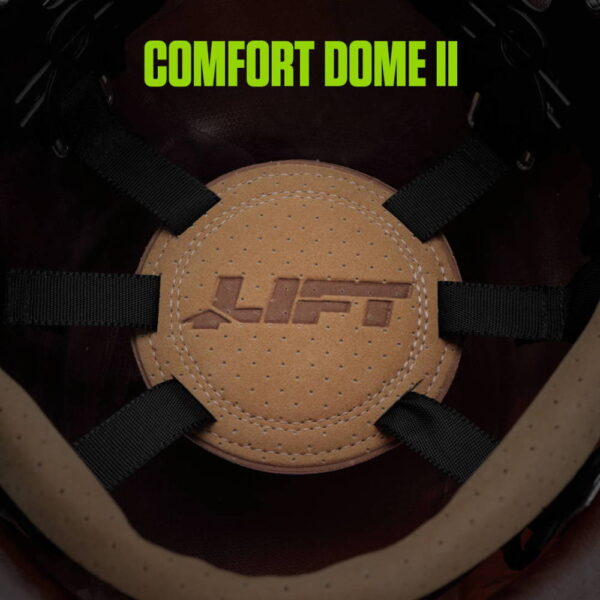 Lift Safety Hard Hat DAX FIFTY50 White/Black Carbon Fiber Cap