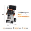 16 Gallon 6.5 Peak HP Stainless Steel Wet/Dry Shop Vacuum with Fine Dust Filter, Locking Hose and Accessories WD1956