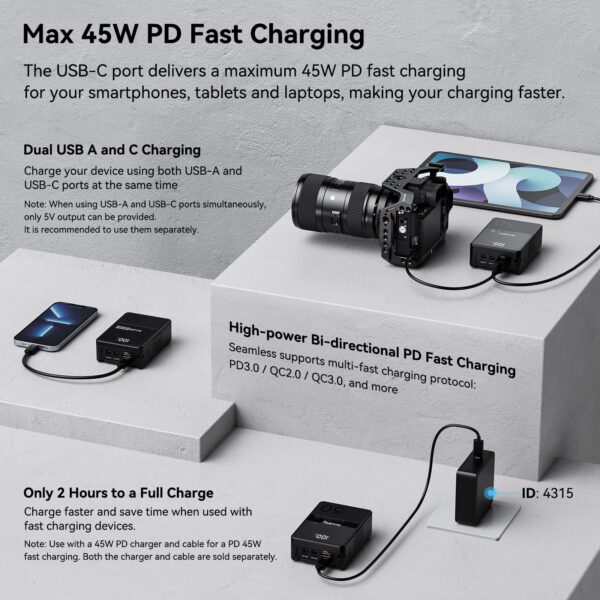 8352f921d7b1459d87730e300f0cb734 SmallRig 3400mAh 50Wh 14.8V mini V Mount Battery
