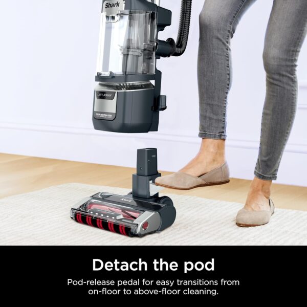 83567fd656a94e97ae219ef323f11dcf Rotator Pet Pro Lift-Away ADV Upright Vacuum with HEPA Filter, DuoClean PowerFins HairPro and Odor Neutralizer Technology, Pet Hair Pickup, For Carpets & Hardfloors, Dark Grey, LA555