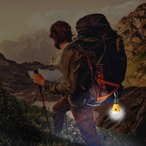 Campings Light [4 Pack] Doukey Portable Camping Lantern Bulb LED Tent Lanterns Emergency Light Camping Essentials Tent Accessories LED Lantern for Backpacking Camping Hiking Hurricane Outage，G172395