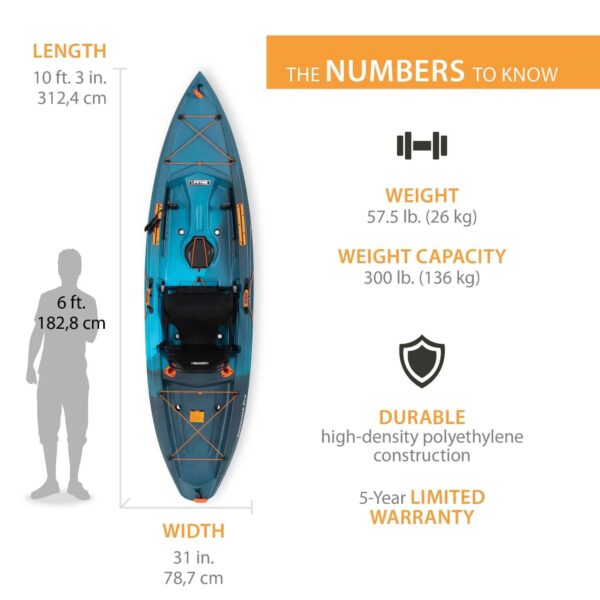 Lifetime Tamarack Pro 103 Sit-On-Top Kayak - Lightning Fusion - 90995