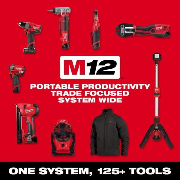 M12 12-Volt 23-Gauge Lithium-Ion Cordless Pin Nailer with M12 2.0 Ah Battery 2540-20-48-11-2420