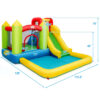 Costway Inflatable Bounce House Water Slide Jump Bouncer Climbing Wall Splash Pool Blower Excluded