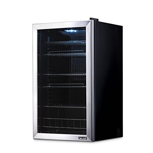 8469c5ed243e42aca92a148c3127b36b NewAir Beverage Refrigerator Cooler | 126 Cans Free Standing with Right Hinge Glass Door