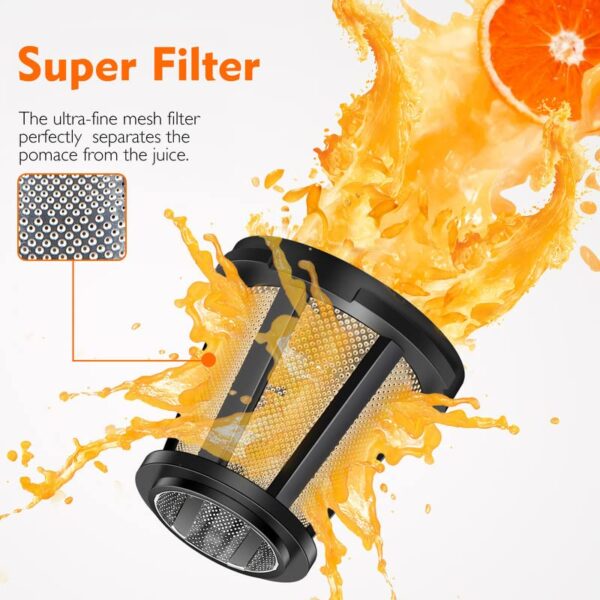 848aadfd538b4f37914fe843861e68e9 Masticating Juicer Machines, AMZCHEF Slow Cold Press Juicer with Reverse Function