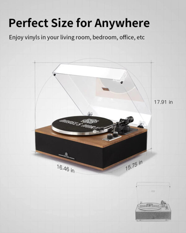 84aa1fc2698741a49f99398b0bc4a7c5 ANGELS HORN Vinyl Record Player Built in Speakers