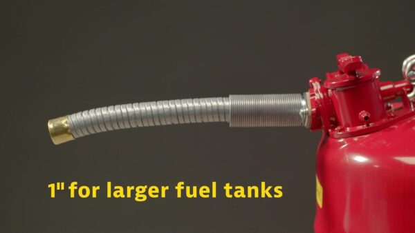84dddb5e97d443c7a2b55782af128e64 5-Gallon Type II Red Safety Gas Can – OSHA-Approved Steel Fuel Container with Flame Arrester, Self-Closing Lid & 1" Flexible Spout (7250130)