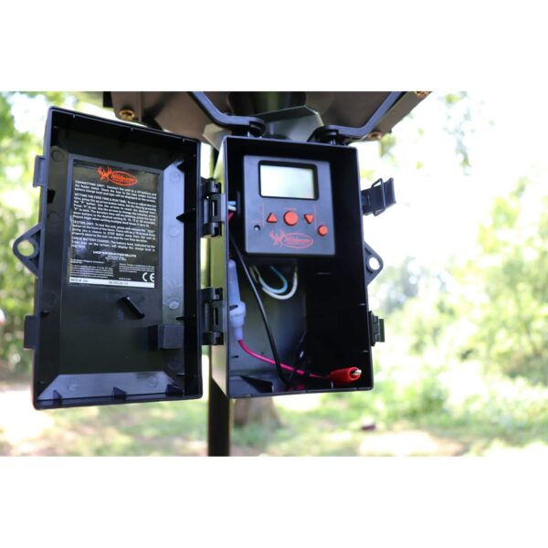8571a88eb90c471c9160ddfd6496a773 Wildgame Innovations Sports and Outdoors Quick Set Game Feeder, 30-Gal