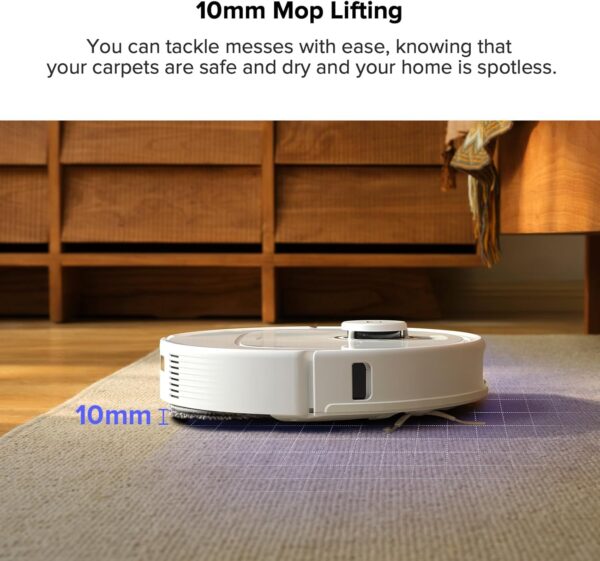85d1a27be4864588a107abb2087690c7 Qrevo Pro Robot Vacuum and Mop with FlexiArm Design Edge Mopping, Dynamic Hot Water Mop Washing and Auto Mop Drying, Intelligent Dirt Detection, 7,000 Pa Suction, Ideal for Carpets