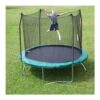 Skywalker Trampolines 10-Ft Round Outdoor Trampoline with Enclosure, Green
