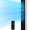 LEVOIT Tower Fan for Bedroom, Standing Fan that Blows Cold Air for Home, 28dB Quiet for Sleep, Remote, 90° Oscillation, 12H Timer, 25ft/s Velocity, 5 Speeds, 4 Modes, Bladeless 36 inch, White