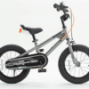 Royalbaby Freestyle 7 Kids Bike Toddlers 14 Inch Wheel Dual Handbrakes Bicycle Beginners Boys Girls Ages 3-5 Years, Kickstand and Water Bottle Included, Gray