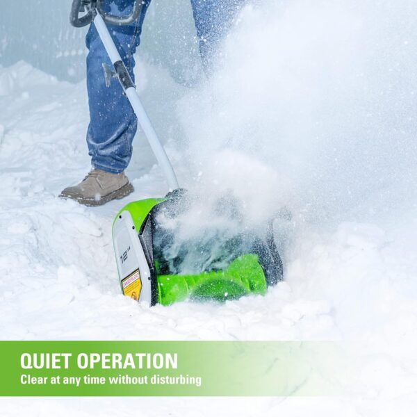 86b0c75be1fc4e87827831deff18401c 12-inch cordless snow shovel, includes 4.0Ah battery and charger