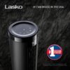 LASKO Elevation 42”-54” Adjustable Height Pedestal Tower Fans for Home, 31 ft/s Airflow, Quiet 28 dB on Low, 90° Oscillation, 12 Hour Timer, Remote Control, Black, EST100