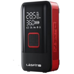 Tire Inflator Portable Air Compressor Fit Pickup Truck & Large Tires Air Pump for Car Tires w/Digital Pressure Gauge, Auto Stop, 150PSI Electric 12000mAh Cordless 12V Corded Dual-Use