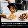 DZ401 Foodi 10 Quart 6-in-1 DualZone XL 2-Basket Air Fryer with 2 Independent Frying Baskets, Match Cook & Smart Finish to Roast, Broil, Dehydrate for Quick, Easy Family-Sized Meals, Grey