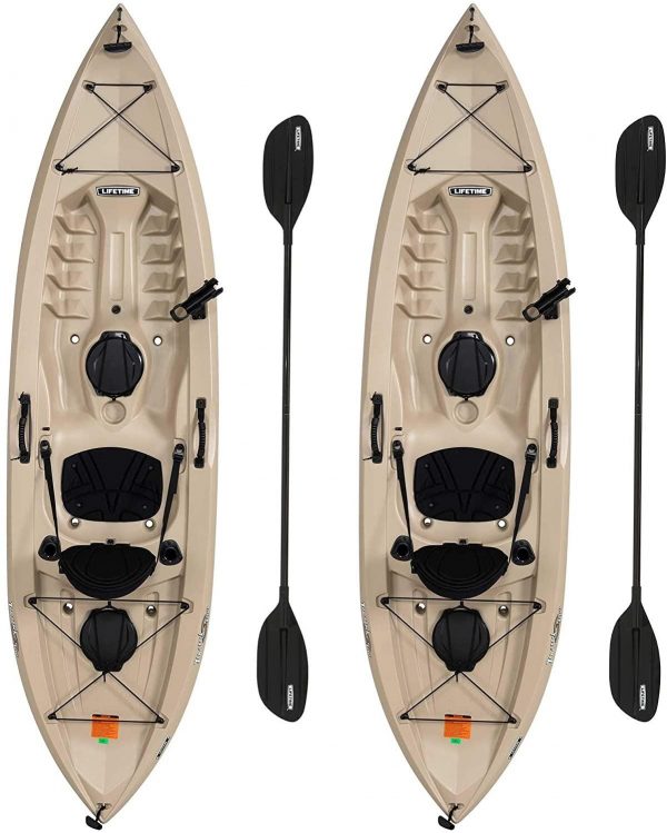 87468d5dddab4cf5b5cf306ba74e041a Lifetime 90806 Tamarack Angler 100 Fishing Kayak C 2 Pack (Paddles Included)