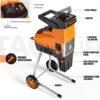 Wood Chipper, 15-Amp Garden Shredder, 60L Collection Bag - Tkws01a