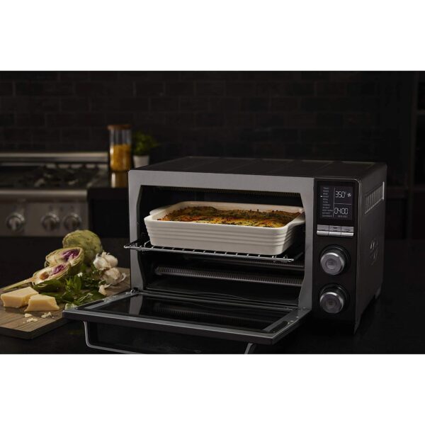 Calphalon Quartz Heat Countertop Toaster Oven, Dark Stainless Steel