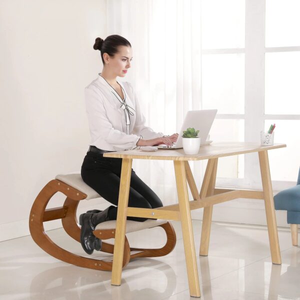 8770d4a9bb5a40c7ac2ff6f6e397e831 Predawn Ergonomic Kneeling Chair, Rocking Knee Chair