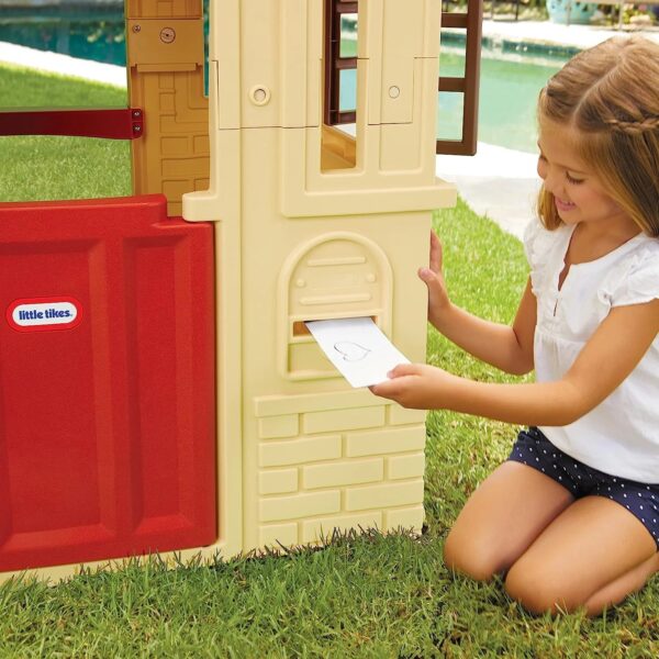 87aa08c6df8341efb9c0826630d871c3 Cape Cottage Playhouse with Working Door, Windows, and Shutters - Tan, Toddlers Ages 2+ Years